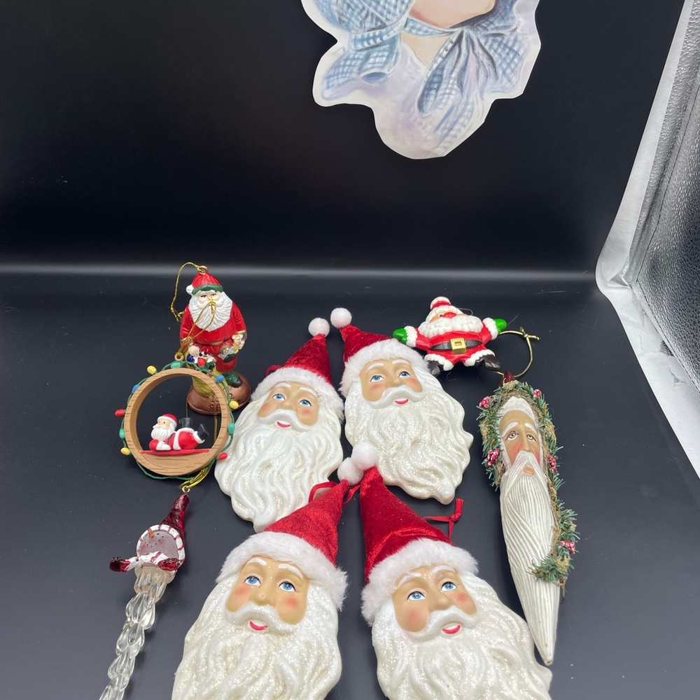 Festive Santa Claus Ornaments Set